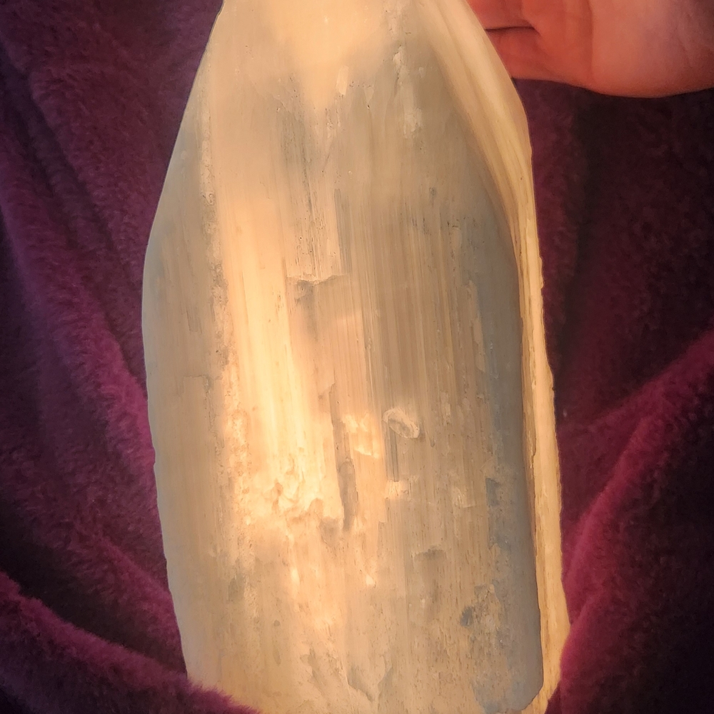 Natural Selenite Lamp